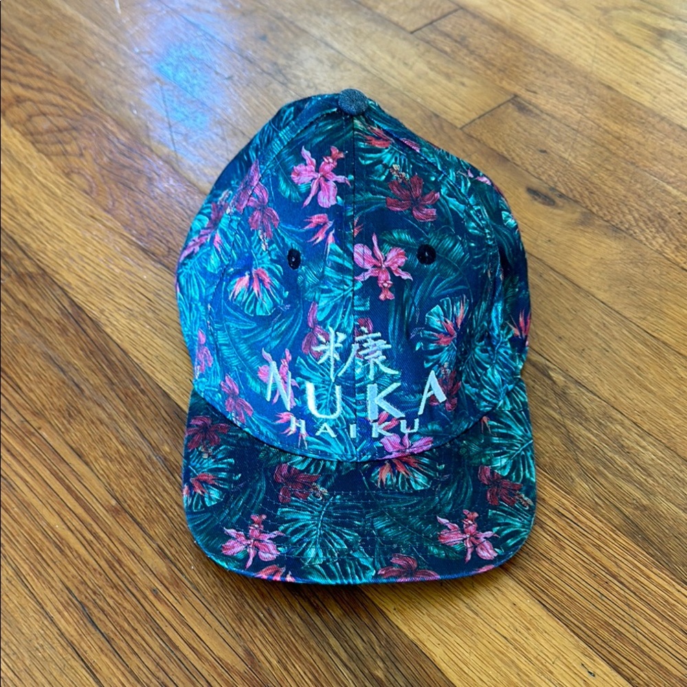 Nuka Floral Cap with Embroidered Logo